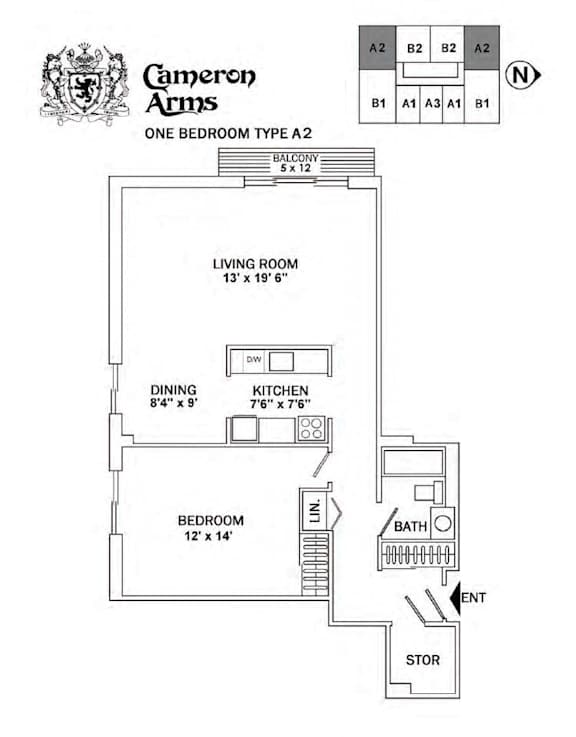 Cameron Arms One Bedroom Image