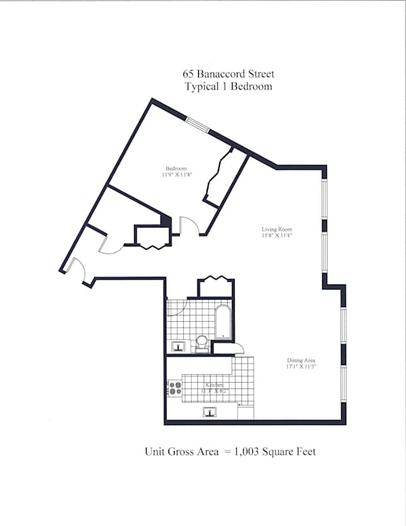 65 Bonaccord One Bedroom A Image