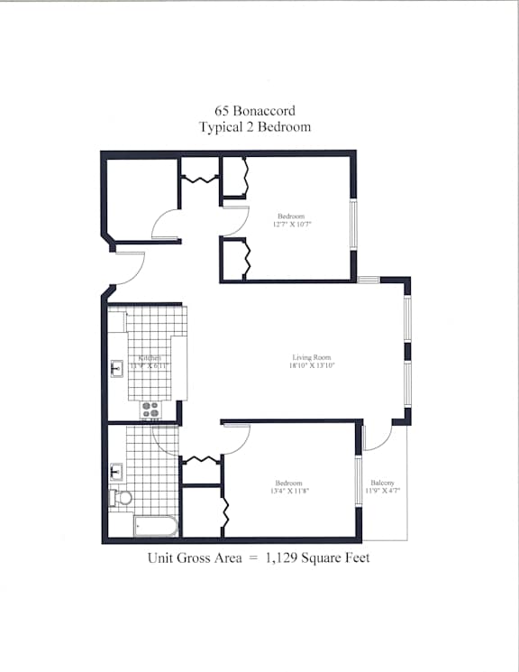 65 Bonaccord Two Bedroom A Image