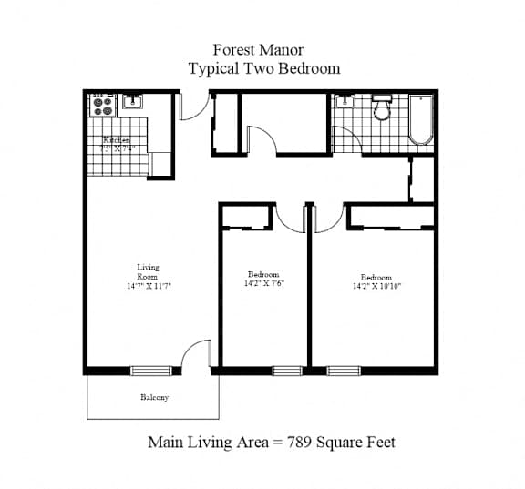 Forest Manor - 2 Bedroom
