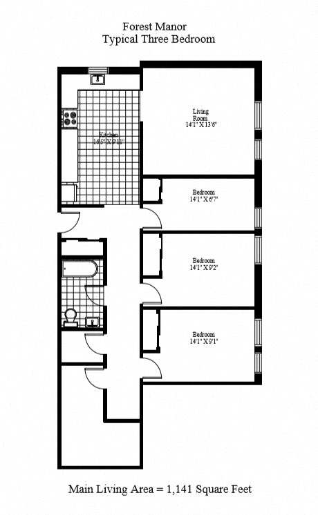 Forest Manor - 3 Bedroom