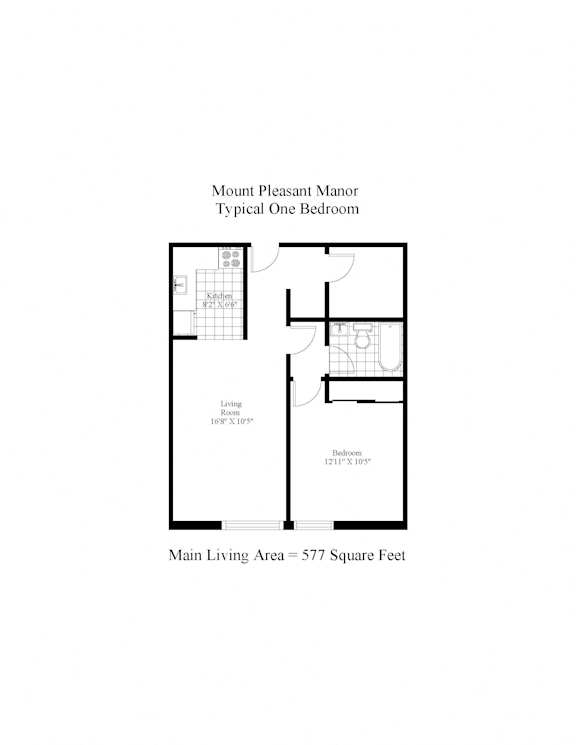 Mount Pleasant Manor Bachelor One Bedroom