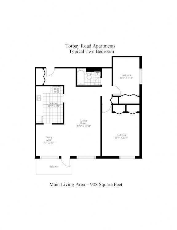 Torbay Road Apartments Two Bedroom