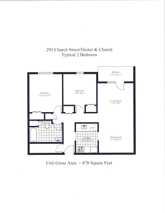 Hester &amp; Church Two Bedroom + Balcony Image