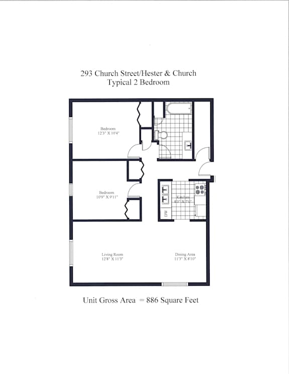 Hester & Church Two Bedroom Image