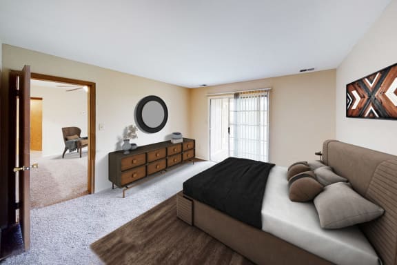 Gorgeous Bedroom at Woodhills Apartments, Ohio