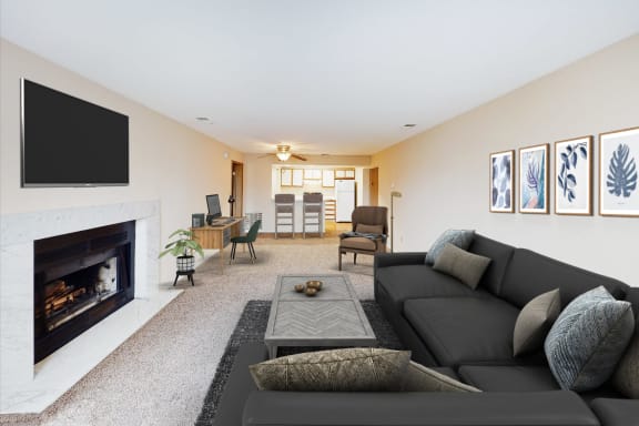 Virtual Living Room at Woodhills Apartments, Ohio