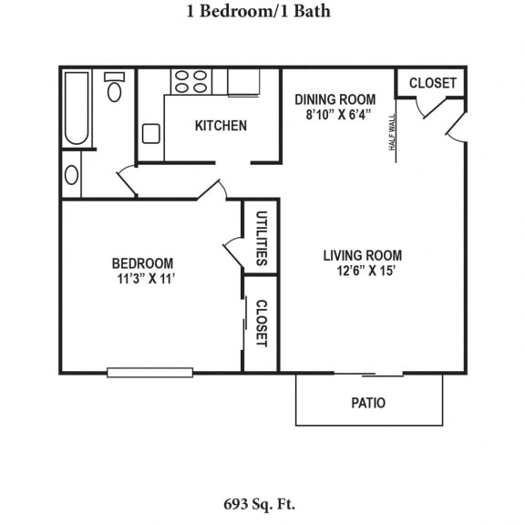 1 & 2-Bedroom Apartments in Florence, KY | Oakwood Apartments