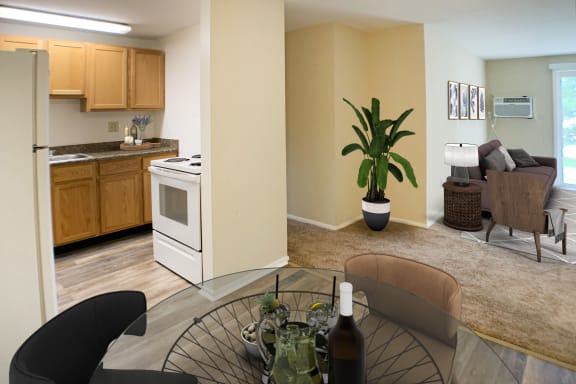 Dining Kitchen Living at Barkley Ridge Apartments, Southgate