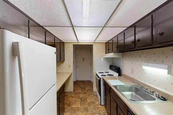 Fully Equipped Kitchen With Ample Storage at Forest Park Apartments, Forest Park