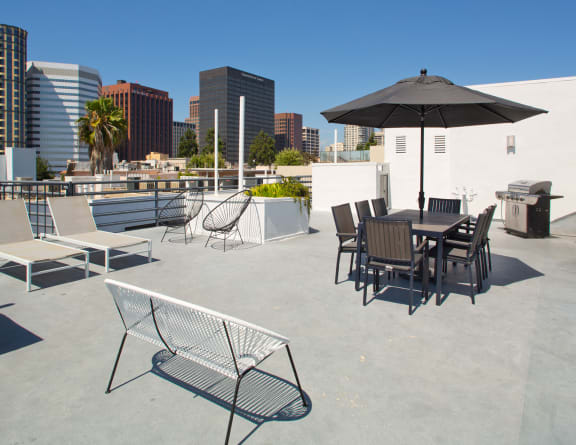 Rooftop Patio at Park Rochester, California, 90024