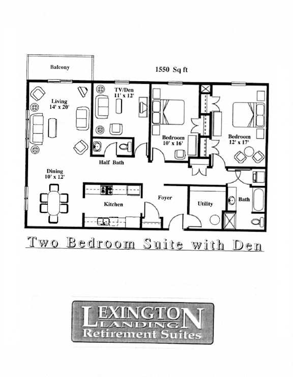 Lexington Landing Two Bedroom + Den Image