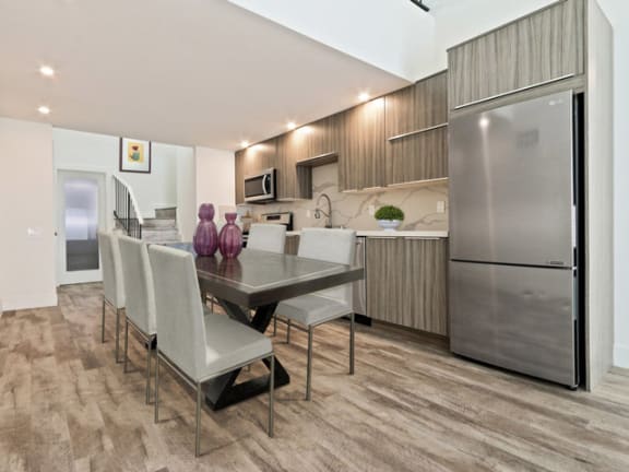 Refrigerators in select apartments, at Woodcliff Apartments in LA, California, 90034