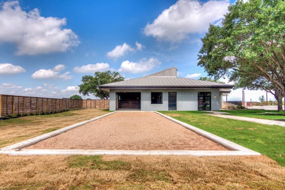 Recreation Bocce Ball Court at Aviator at Brooks,Texas