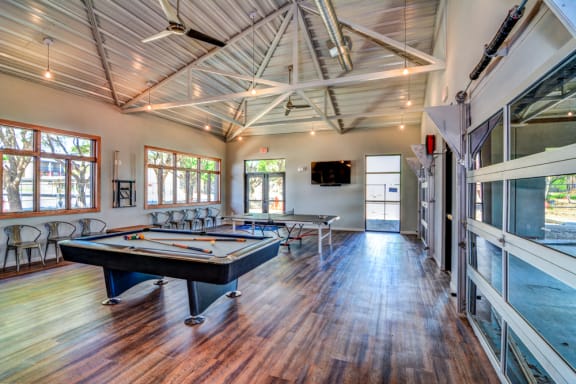 Fun Game Room at Aviator at Brooks, San Antonio, Texas