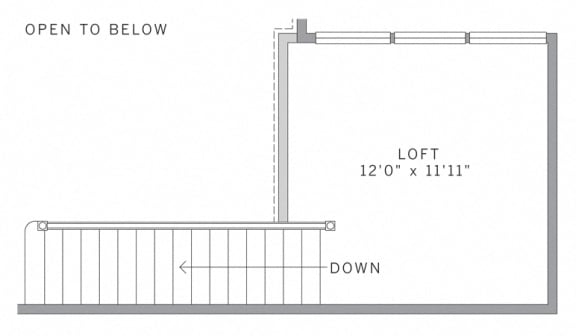 Loft Floor Plan at AVE Union, New Jersey