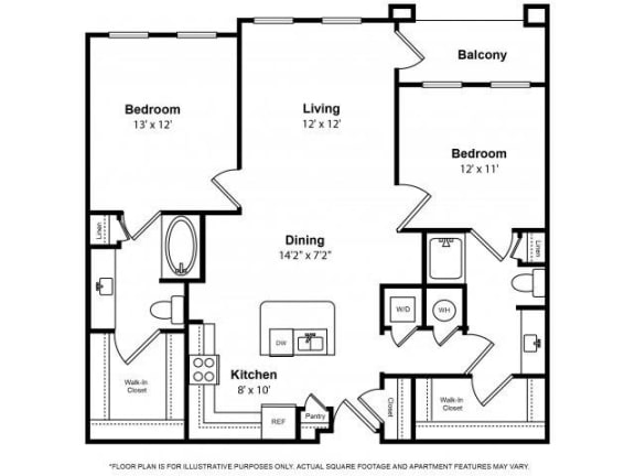 Floorplan at The Ridgewood by Windsor, 4211 Ridge Top Road, Fairfax, VA 22030