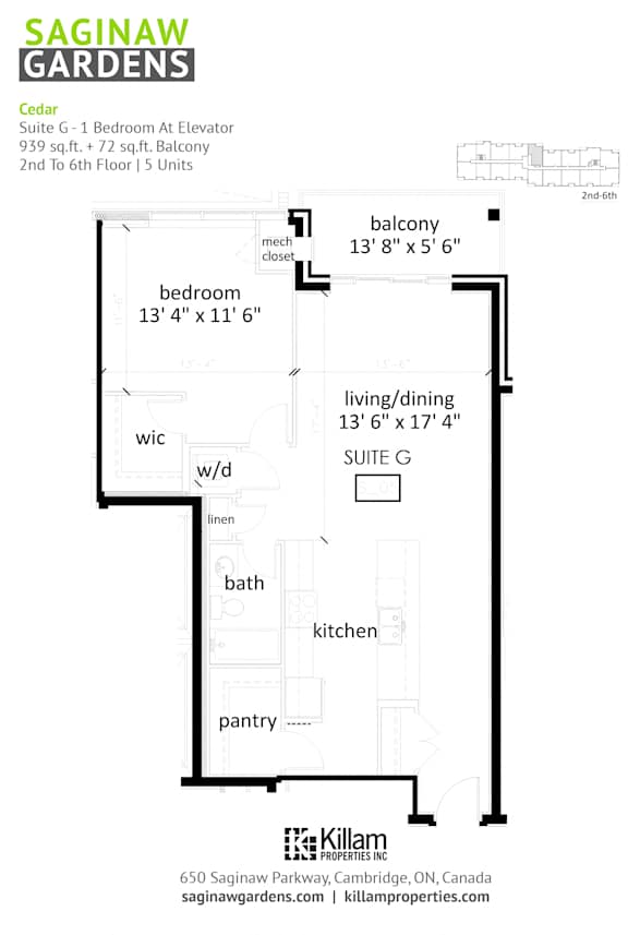 Cedar Suite G - 1 Bedroom At Elevator