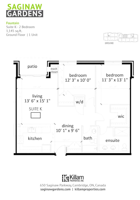 Fountain Suite K - 2 Bedroom
