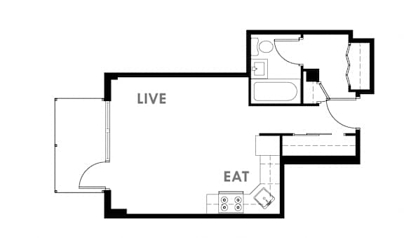 The Edge Studio Floor Plan