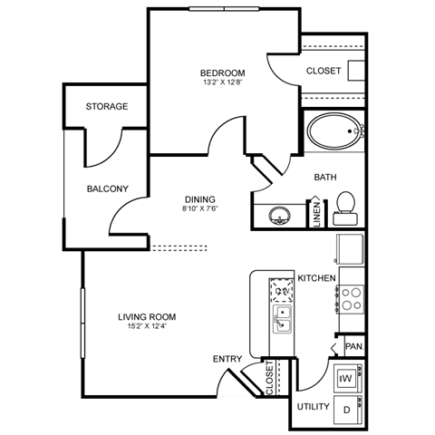 A3 Floor Plan at Stoneleigh on Spring Creek, Texas