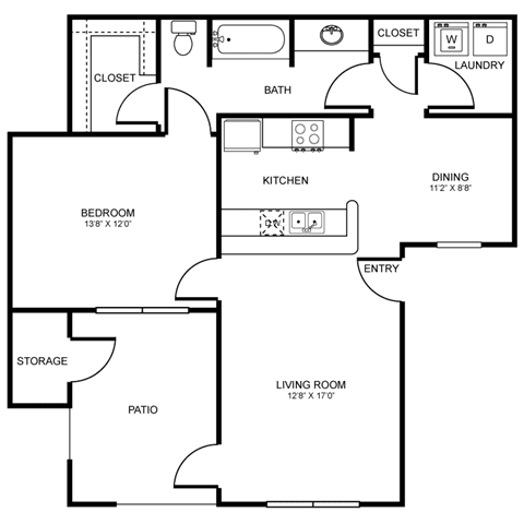 A4 Floor Plan at Stoneleigh on Spring Creek, Texas, 75044