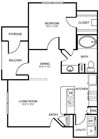 A3 Floor Plan at Stoneleigh on Spring Creek, Garland, 75044