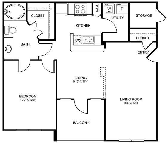 A5 Floor Plan at Stoneleigh on Spring Creek, Garland