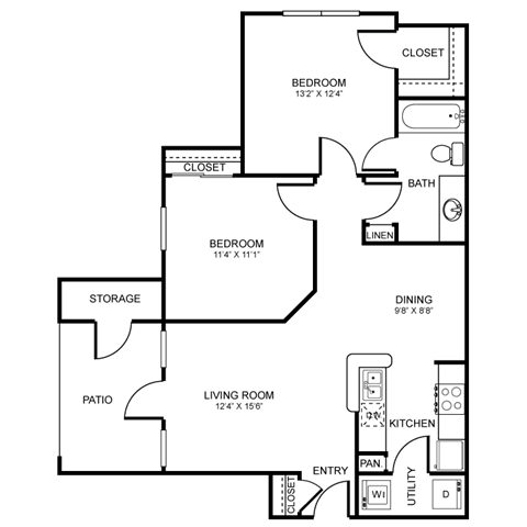 B1 Floor Plan at Stoneleigh on Spring Creek, Texas, 75044