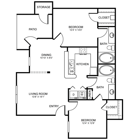 D1 Floor Plan at Stoneleigh on Spring Creek, Garland, TX