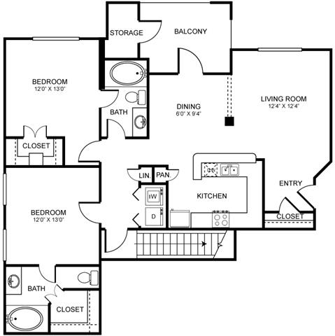 D3 Floor Plan at Stoneleigh on Spring Creek, Garland, TX