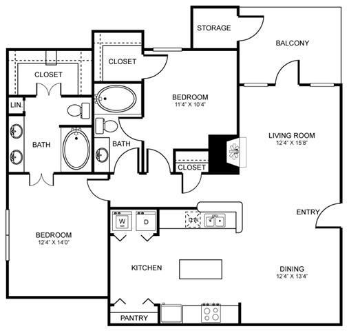 D7 Floor Plan at Stoneleigh on Spring Creek, Texas