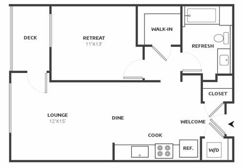 A8 Floor Plan at Aire, San Jose, CA