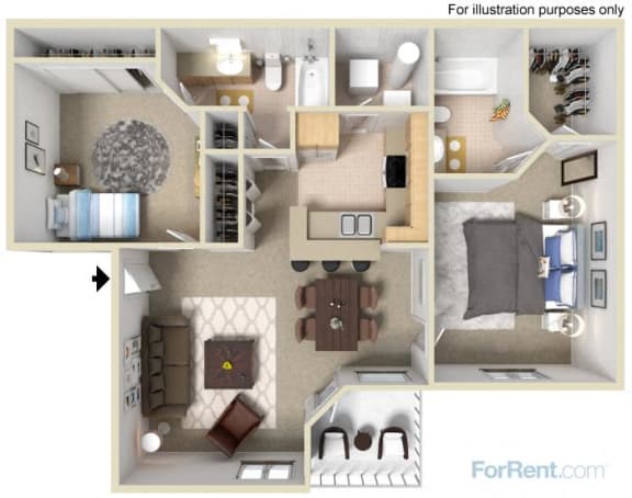 Sienna Floor Plan at Bermuda Terrace, Nevada, 89183