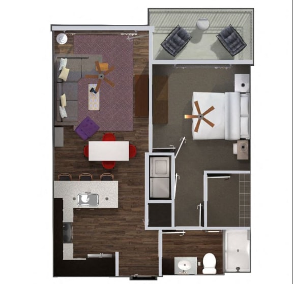 Archibald Floor Plan at Waterside Residences on Quivira, Kansas, 66215