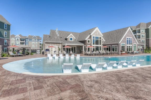 Glimmering Pool at Waterside Residences on Quivira, Lenexa, KS, 66215