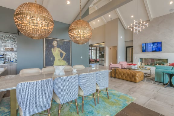 Clubhouse Dining at Waterside Residences on Quivira, Lenexa, 66215