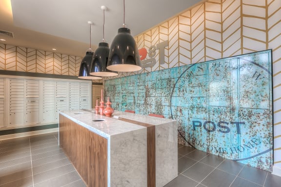 Package Locker at Waterside Residences on Quivira, Lenexa, KS