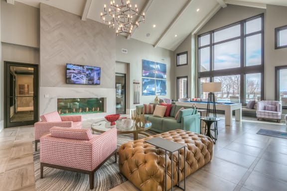 Resident Lounge at Waterside Residences on Quivira, Lenexa