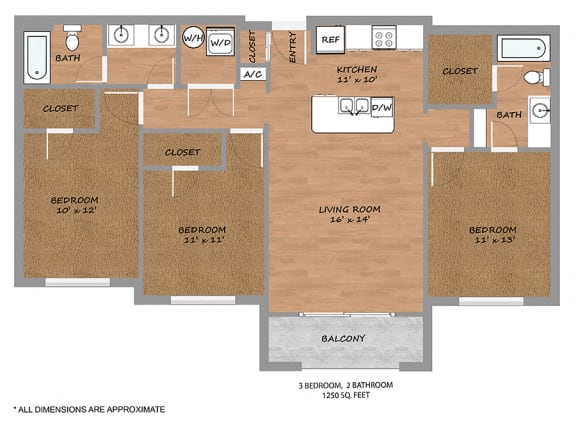 Aero-Floorplan at Urban Square, Denton, TX
