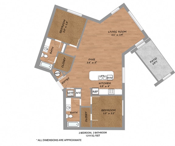 Capri-Floorplans at Urban Square, Denton, Texas