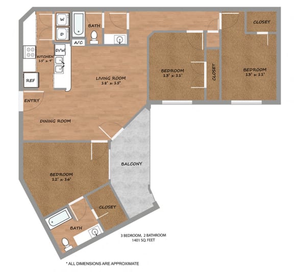 Floor Plan  P2-Matrix-Floorplan at Urban Square, Denton, TX