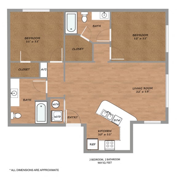 Floor Plan  P2-Topaz-Floorplan at Urban Square, Denton, TX