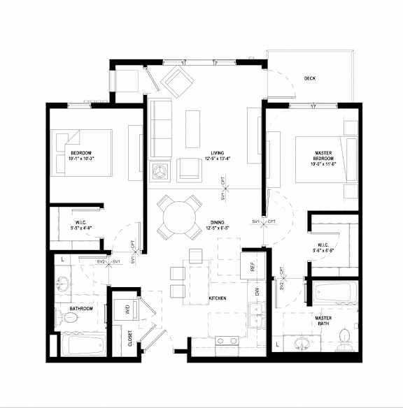 Compass Pointe Apartments in New Hope MN C2_1029 sf