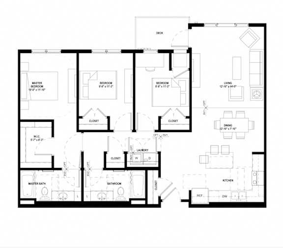 Compass Pointe Apartments in New Hope MN D1_1294 sf