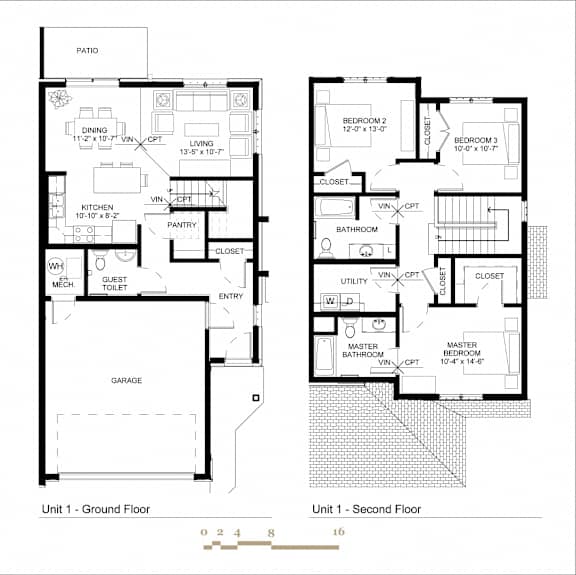 Village Commons Townhomes in Savage, MN Woodhill Floorplan