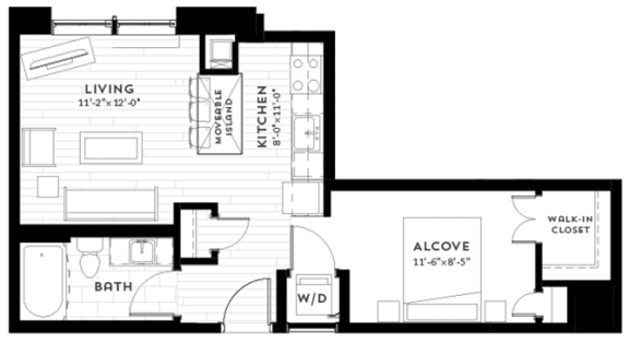 A3 Floor plan at Custom House, St. Paul
