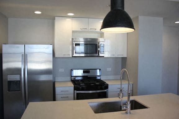 stainless steel appliances at Thomas Jefferson Tower, Birmingham