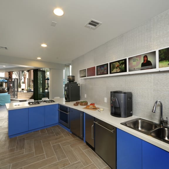 Resident Clubhouse Kitchen at Accent, California, 90066