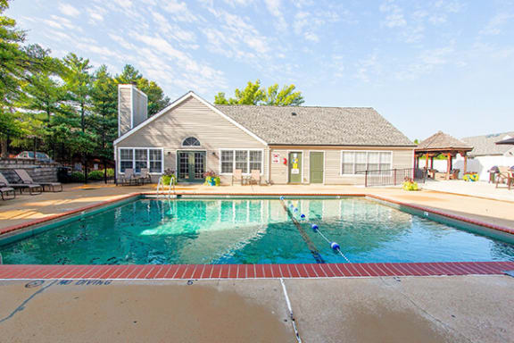 pool at apartment complex